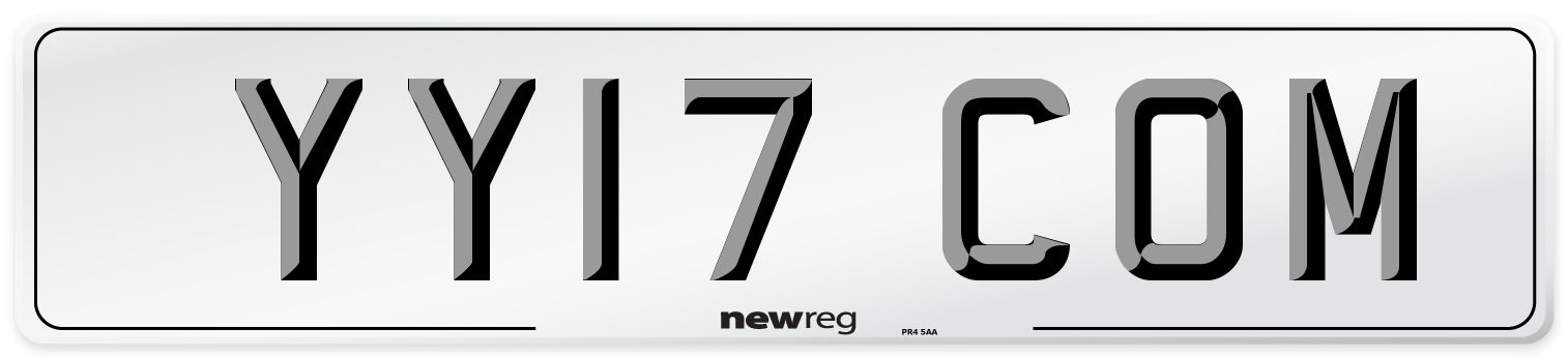 YY17 COM Number Plate from New Reg
